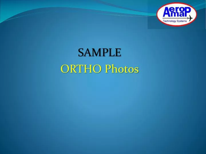 sample ortho photos