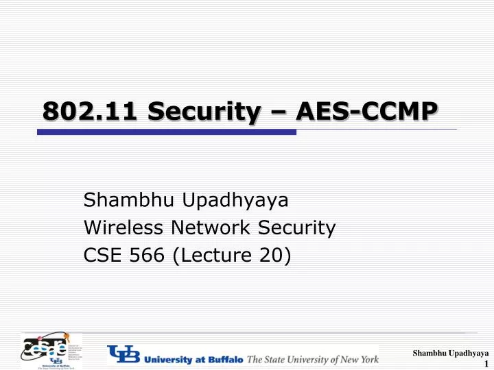 802 11 security aes ccmp