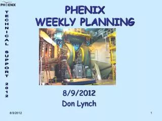 PHENIX WEEKLY PLANNING