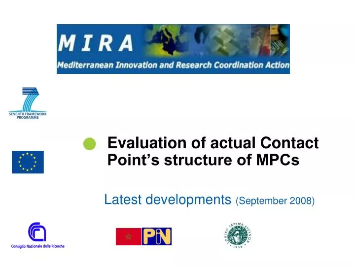 evaluation of actual contact point s structure of mpcs