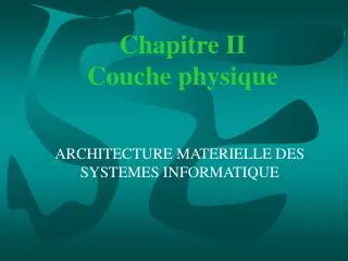 chapitre ii couche physique