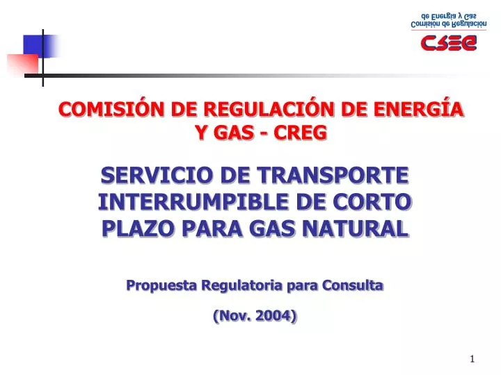 comisi n de regulaci n de energ a y gas creg