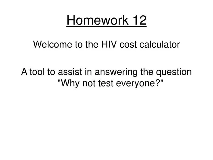 homework 12