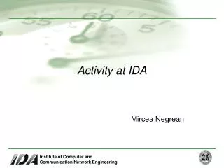 Activity at IDA