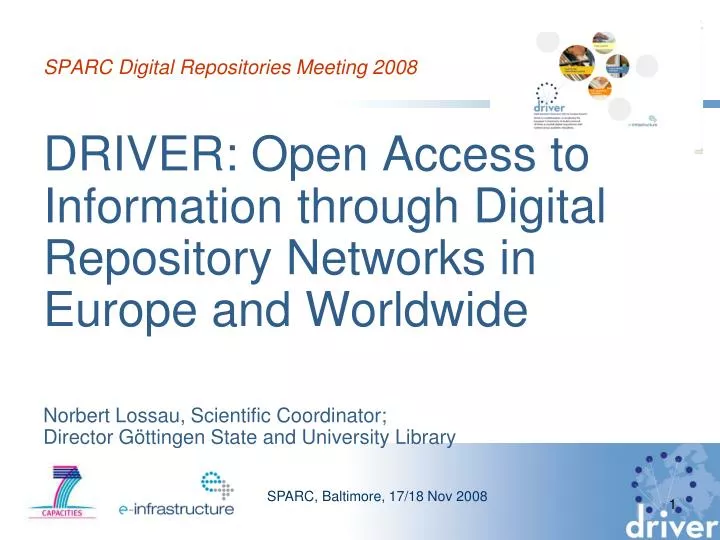 sparc digital repositories meeting 2008