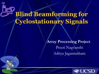 Blind Beamforming for Cyclostationary Signals