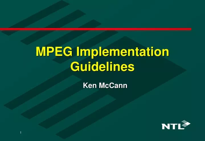 mpeg implementation guidelines
