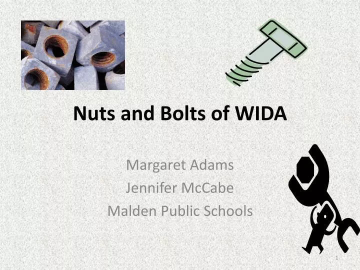 nuts and bolts of wida