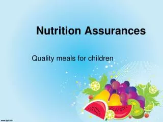Nutrition Assurances