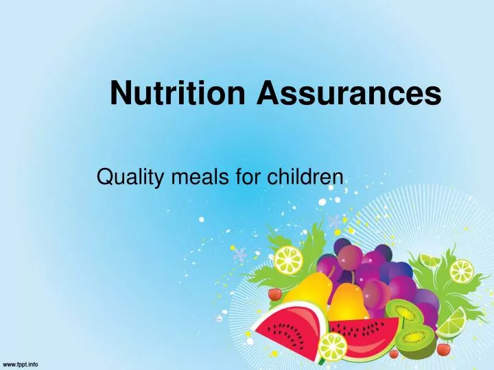 nutrition assurances