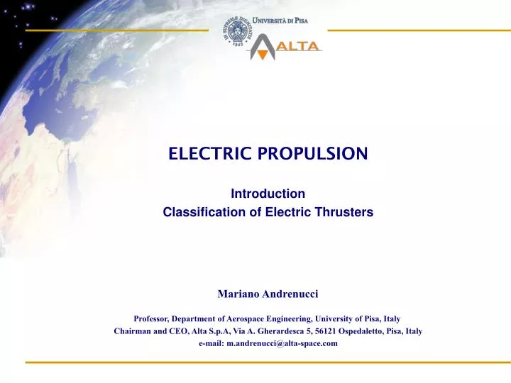 electric propulsion