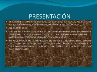 presentaci n