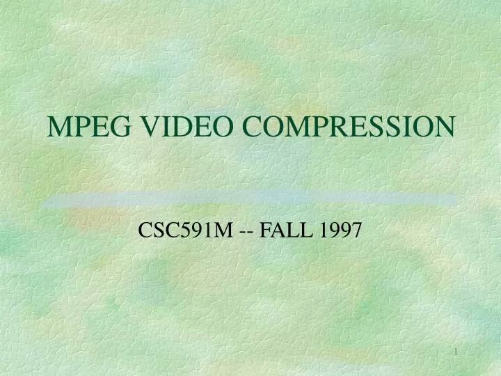 mpeg video compression