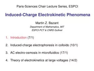 Induced-Charge Electrokinetic Phenomena