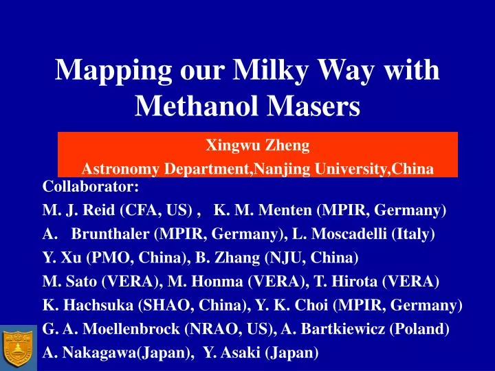 mapping our milky way with methanol masers