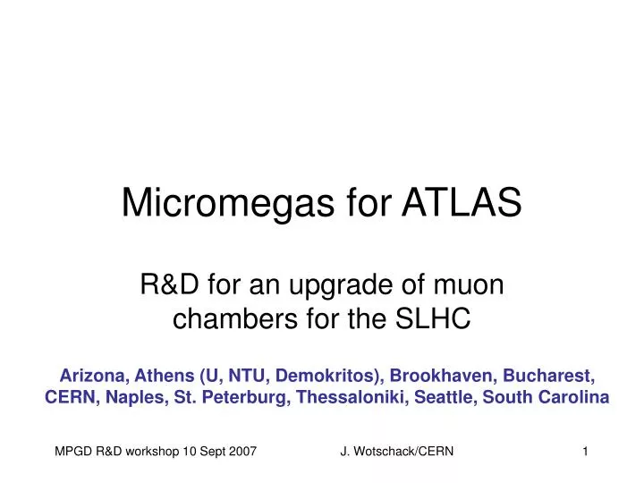 micromegas for atlas
