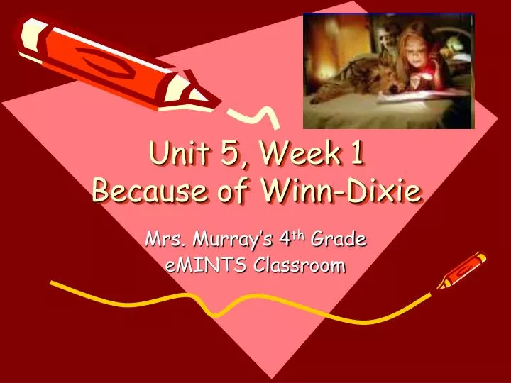 unit 5 week 1 because of winn dixie