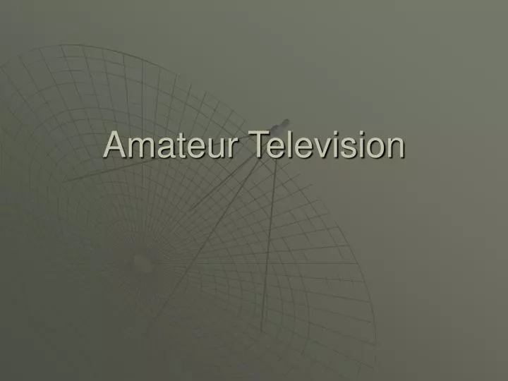 amateur television