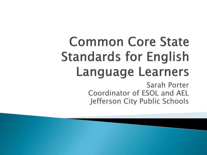 common core state standards for english language learners
