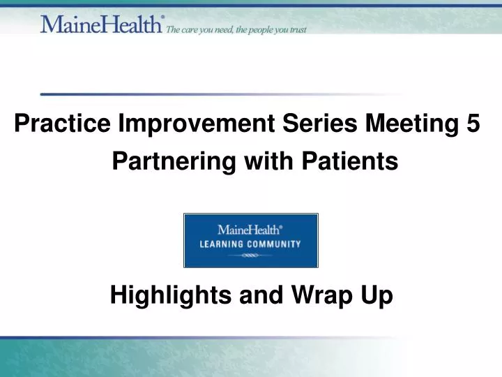 partnering with patients
