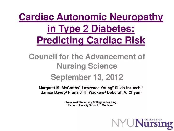 council for the advancement of nursing science september 13 2012