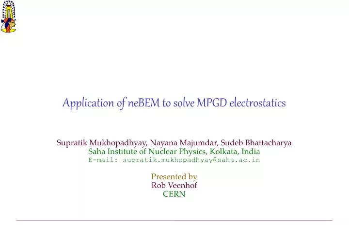 application of nebem to solve mpgd electrostatics
