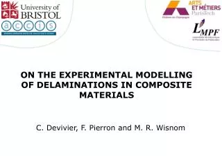 On the experimental modelling of delaminations in composite materials