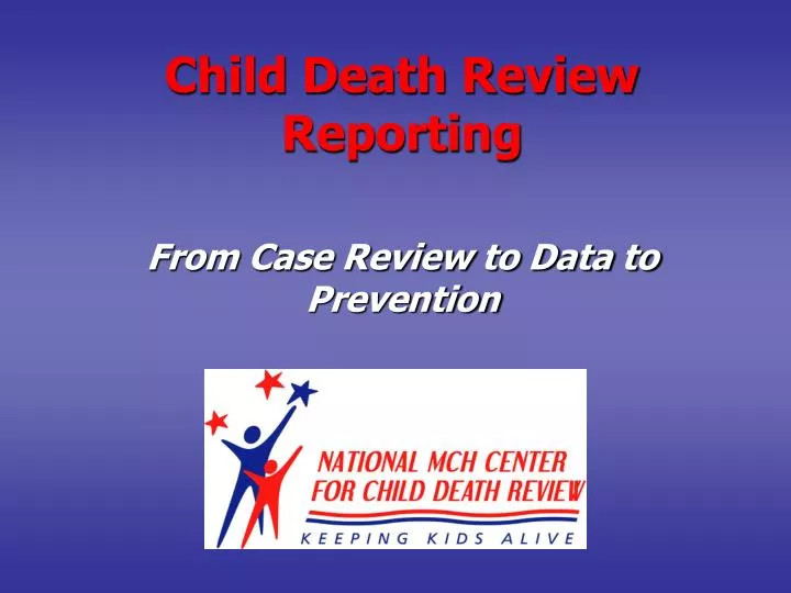 child death review reporting