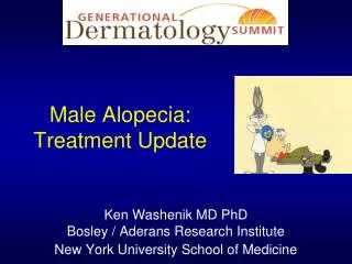 Male Alopecia: Treatment Update