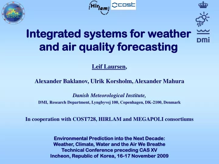 integrated systems for weather and air quality forecasting
