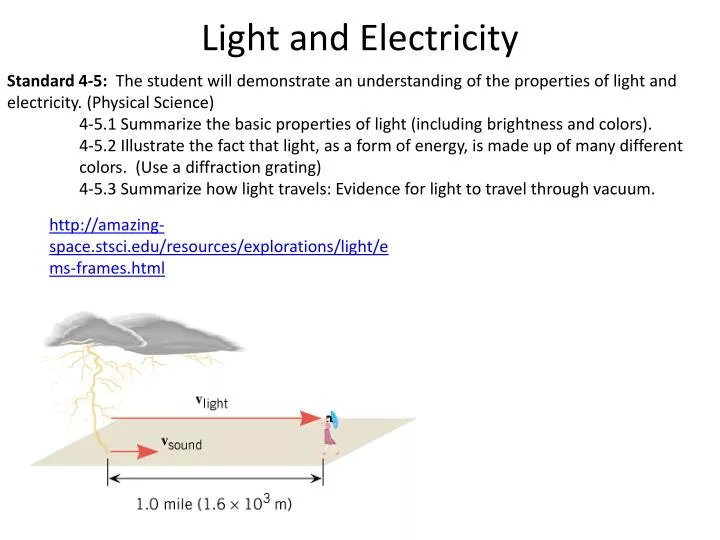 light and electricity