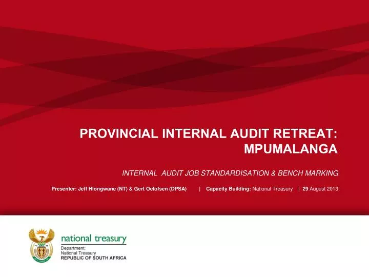 provincial internal audit retreat mpumalanga