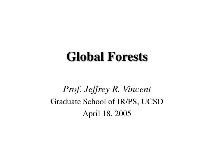 global forests