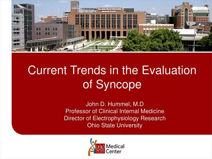 current trends in the evaluation of syncope