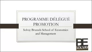 programme d l gu promotion