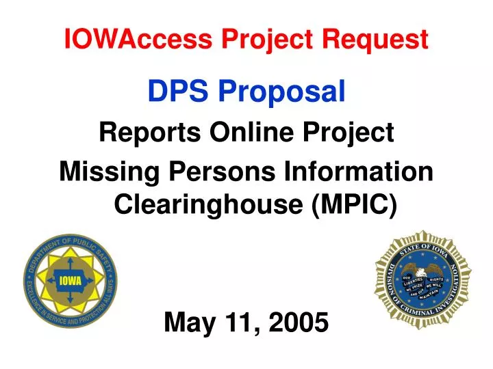 iowaccess project request