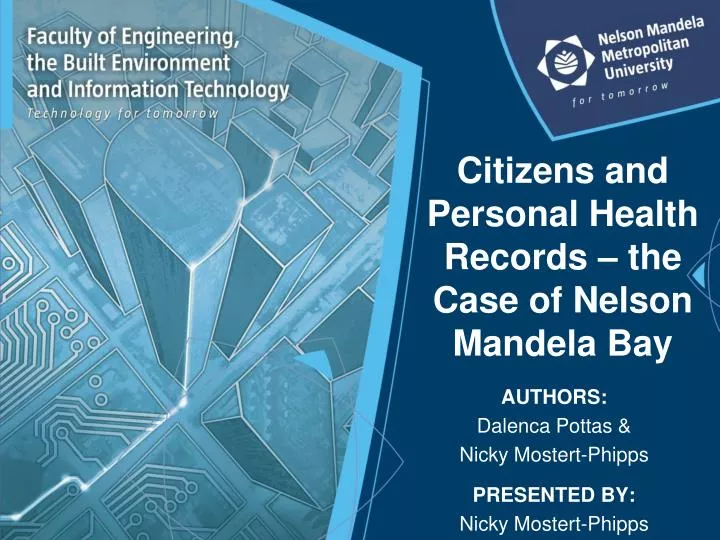 citizens and personal health records the case of nelson mandela bay