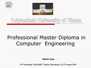 Professional Master Diploma in Computer Engineering