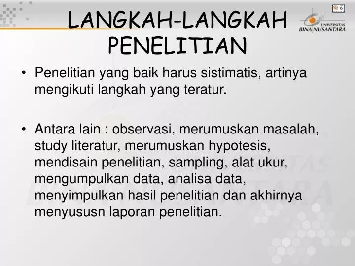 langkah langkah penelitian