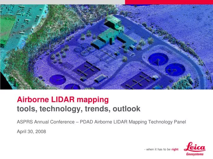 airborne lidar mapping tools technology trends outlook