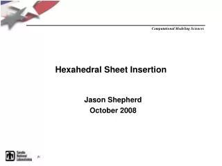 Hexahedral Sheet Insertion