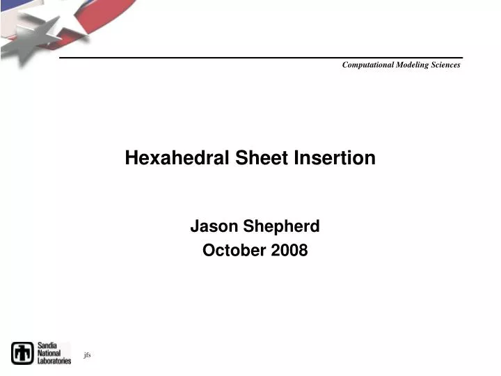 hexahedral sheet insertion