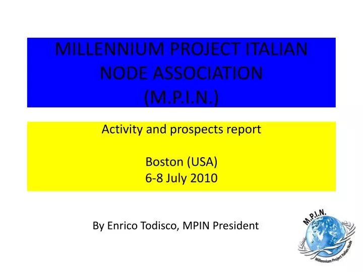millennium project italian node association m p i n