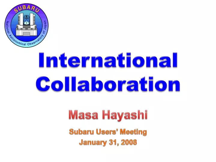 international collaboration