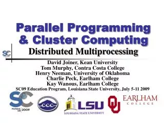 Parallel Programming &amp; Cluster Computing Distributed Multiprocessing