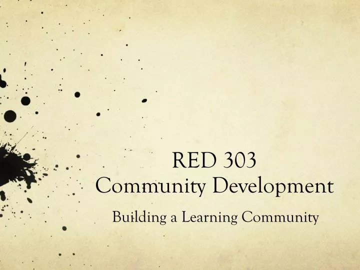 red 303 community development