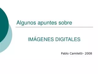algunos apuntes sobre