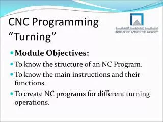 CNC Programming “Turning”