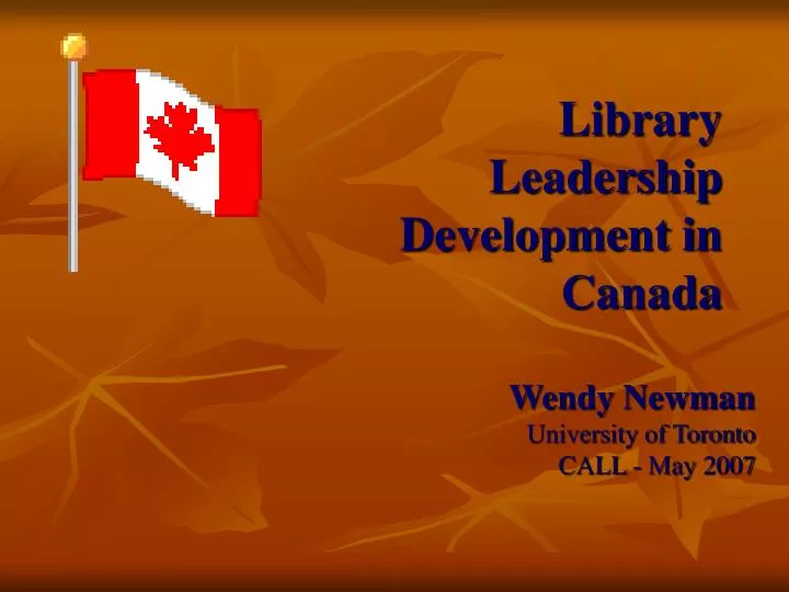 library leadership development in canada