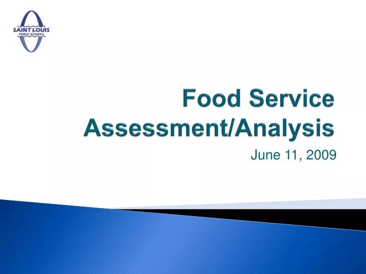 food service assessment analysis